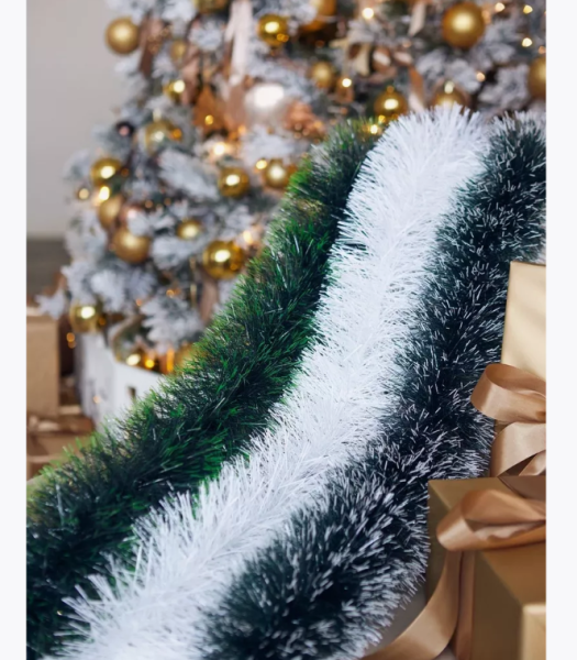 Новогодняя мишура  Magic 2 метра, пушистая на проволоке / Цвет МИКС